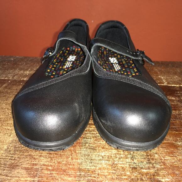 SAS San Antonio Shoes Clare Non Slip Mary Jane Loafer Black Womens 9 Narrow - Picture 3 of 9